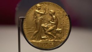 Medalha entregue aos vencedores do Nobel de Literatura